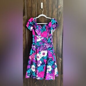 Vintage 90’s Floral Mini Party Dress-Size 5-Byers Too